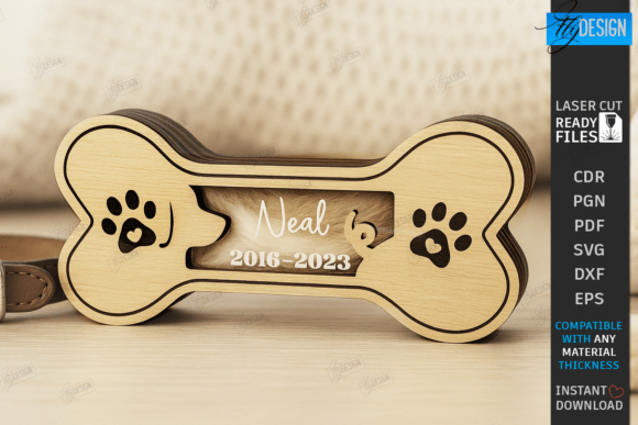 Download Pet Memorial Keepsake Box Laser Cut |CNC - Memorial keepsake Collection