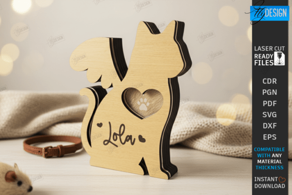 Download Pet Memorial Keepsake Box Laser Cut |CNC - Memorial keepsake Collection