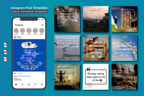 Download Canva Animated Instagram Post Template - Post template Collection