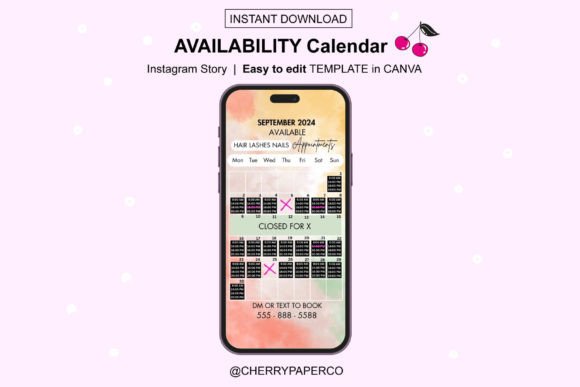 Download Instagram Story Calendar, SEPTEMBER 2024 - Premium Resources