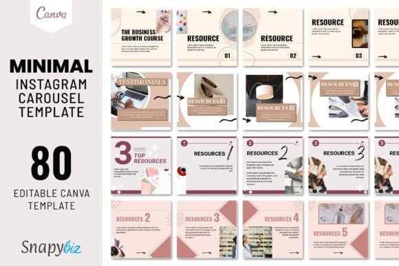 Download Instagram Carousel Canva Post Template - Post template Collection