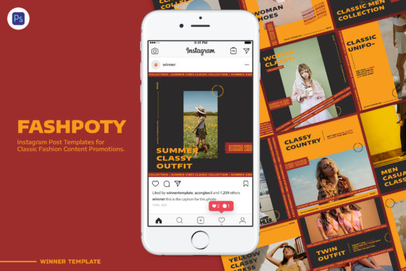 Download Fashpoty Instagram Fashion Post Template - Post template Collection