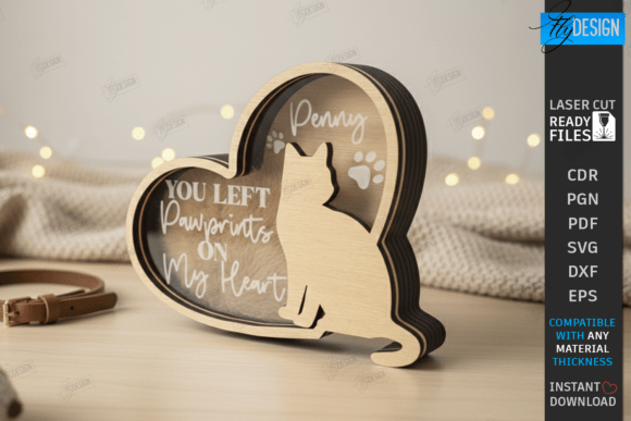 Download Pet Memorial Keepsake Box Laser Cut |CNC - Memorial keepsake Collection