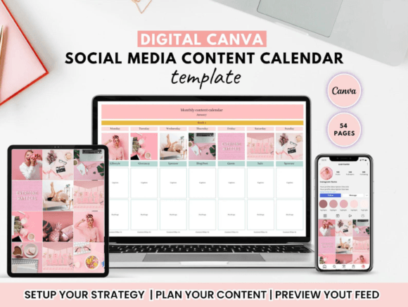 Download Social Media Content Canva Template - Social media content Collection