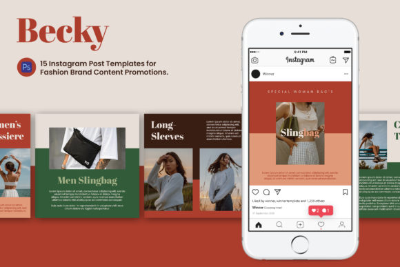 Download Becky Instagram Fashion Post Template - Post template Collection