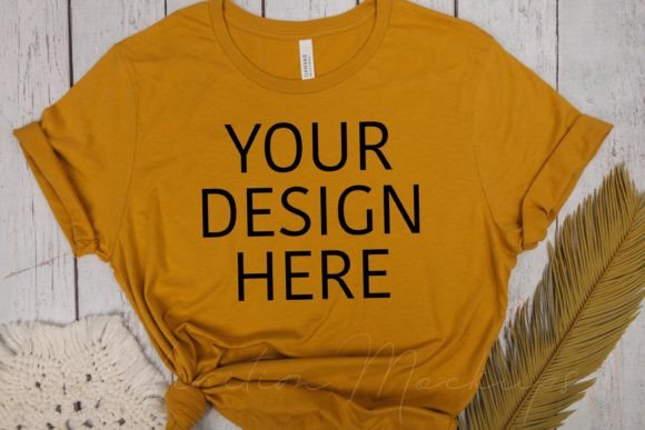 Download Mustard Bella Canvas 3001 Shirt Mockup - Bella canvas 3001 shirt mockup Collection