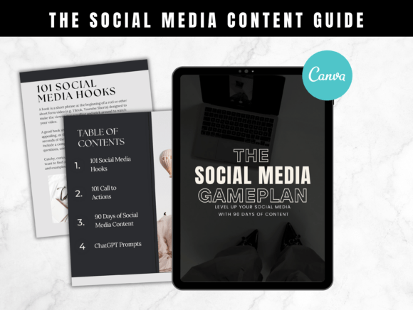 Download Social Media Content Guide Canva Templae - Social media content Collection