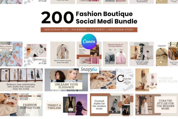 Download Fashion Canva Social Media Templates - Canva social media template Collection