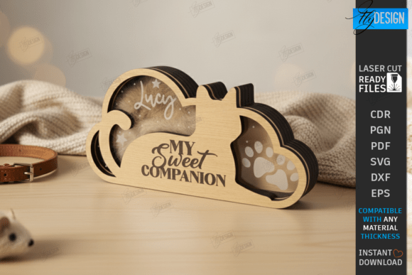 Download Pet Memorial Keepsake Box Laser Cut |CNC - Memorial keepsake Collection