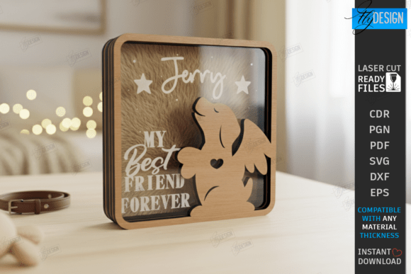 Download Pet Memorial Keepsake Box Laser Cut |CNC - Memorial keepsake Collection