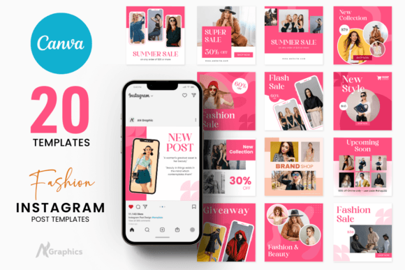 Download 20 Fashion Instagram Post Templates - Post template Collection